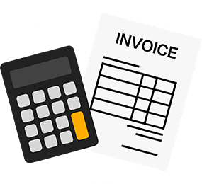 電卓と書類のアイコン