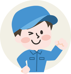 笑顔の男性アイコン