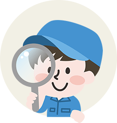 虫眼鏡を除く男性のアイコン